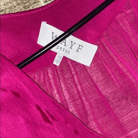 Fuchsia wrap dress - Picture 2 of 4